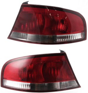 Tail Light Assembly Pair/Set for 2001-2006 Chrysler Sebring Sedan, Right (Passenger) and Left (Driver), Replacement