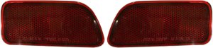 Rear Bumper Reflector Light Pair/Set for 2002-2009 Chevrolet TrailBlazer, Right (Passenger) and Left (Driver) Replacement