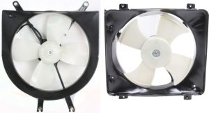 Cooling Fan Assembly Pair/Set for 1997-1998 Honda EL, Right (Passenger) and Left (Driver) Replacement