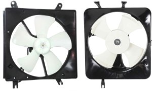 Cooling Fan Assembly for 1994-2001 Integra, Set of 2, Air Conditioning Fan and Radiator Fan Shroud Assembly Set - Replacement