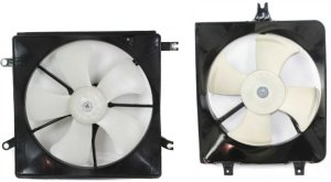 Radiator and A/C Condenser Fan Assembly Set for 1995-1997 Acura Accord, 1997-1999 CL, V6, Replacement