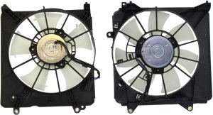 Radiator and A/C Condenser Fan Assembly Set for Honda Insight 2010-2013 / CR-Z 2011-2016 Replacement