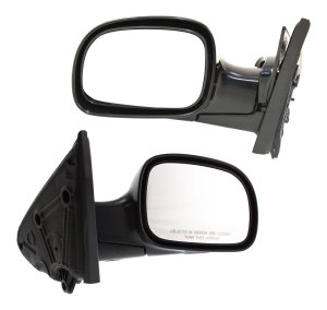 Pair/Set - Manual Adjust, Manual Folding, Non-Heated, Paintable Mirror for 2001-2007 Dodge Caravan, Left (Driver) and Right (Passenger) Side Replacement 