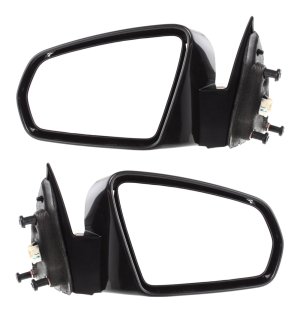 Power Mirror Pair/Set for Chrysler Sebring 2007-2010 Sedan, Right (Passenger) and Left (Driver), Non-Folding, Non-Heated, Paintable Replacement
