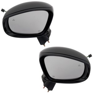 Power Folding Heated Paintable Mirrors for Chrysler Pacifica (2020-2023)/Voyager (2020-2022), Right (Passenger) and Left (Driver), with Signal Light, Memory, Puddle Light, Blind Spot Detection in Glass, without Auto-Dimming, Surround View Camera, Excluding Hybrid Models, Replacement Pair/Set