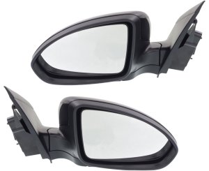 Power Mirror Pair/Set for Chevrolet Cruze 2011-2015 & Cruze Limited 2016, Right (Passenger) and Left (Driver), Manual Folding, Non-Heated, Paintable Replacement
