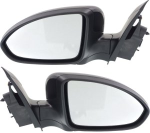 Mirror Pair/Set for Chevrolet Cruze 2011-2015 and Cruze Limited 2016, Right (Passenger) and Left (Driver), Power Adjustable, Manual Folding, Heated, Paintable Replacement