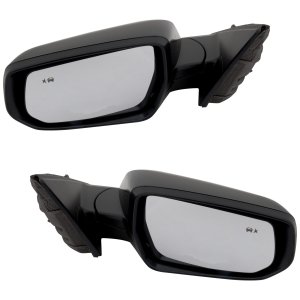 Power Mirror Pair/Set for 2019-2022 Chevrolet Malibu Hybrid/LT Models, Right (Passenger) and Left (Driver), Manual Folding, Heated, Paintable, with Blind Spot Detection, without Auto Dimming, with Memory, Signal Light, Lane Change Assist, Replacement