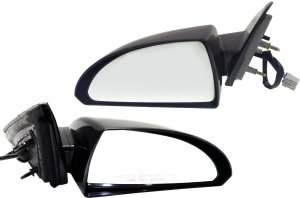 Power Mirror Pair/Set for Chevrolet Impala 2006-2013/Impala Limited 2014-2016, Right (Passenger) and Left (Driver), Non-Folding, Non-Heated, Paintable, with Smooth Black Base, Replacement