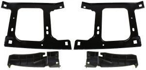 Front Bumper Bracket Pair/Set of 4 for Dodge Ram Full Size Pickup 2003-2009, Right (Passenger) and Left (Driver) Replacement
