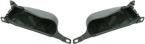 Front Bumper Bracket Pair/Set for 2006-2008 Dodge Full Size P/U 1500, Right (Passenger) and Left (Driver), Upper with Chrome, Replacement