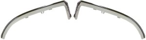 Lower Grille Molding Pair/Set for 2003-2005 Dodge Neon, Right (Passenger) and Left (Driver), Chrome Replacement