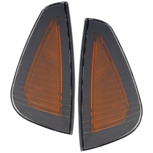 Pair/Set - Front Side Marker Light Assembly for Dodge Charger 2006-2010, Right (Passenger) and Left (Driver), Replacement Set
