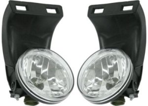 Front Fog Light Pair/Set for 1999-2002 Dodge Full Size Pickup, Right (Passenger) and Left (Driver) Assembly, without Sport Package, All Cab Type Replacement