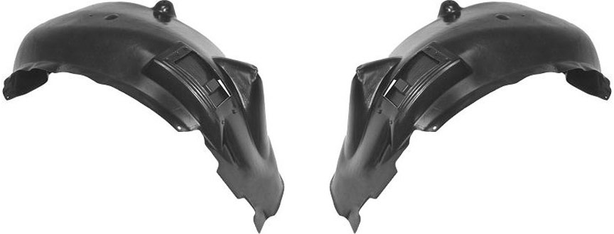 Front Fender Liner Pair/Set for 2004-2006 Dodge Durango, Right (Passenger) and Left (Driver) Replacement
