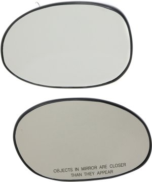 Pair/Set - Heated Mirror Glass for Dodge Neon/SX 2.0 2000-2005, Right (Passenger) and Left (Driver) with Backing Plate, Replacement 
