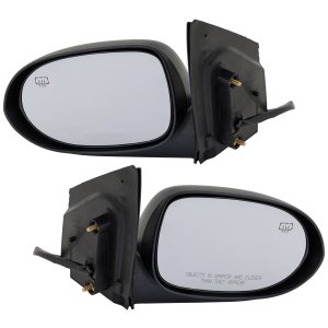 Caliber 10-12 Mirror Pair/Set for Dodge Caliber 2010-2012, Right (Passenger) and Left (Driver), Power Operated, Non-Folding, Heated, Textured Replacement