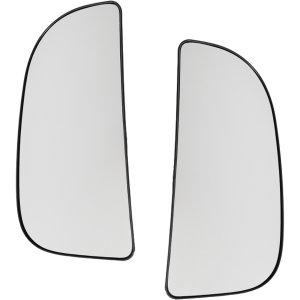 Mirror Glass Pair/Set for Dodge Ram 1500 2009-2022 / 2500 / 3500 2010-2018, Right (Passenger) and Left (Driver), Lower, Non-Heated, Towing, without Auto Dimming, Signal Light, and Blind Spot Detection, Replacement