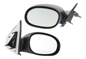 Manual Remote Mirror Pair/Set for 2000-2005 Neon, Right (Passenger) and Left (Driver), Non-Folding, Non-Heated, Paintable Replacement