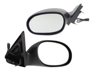 Mirror Pair/Set for Chrysler Concorde/Intrepid 1998-2004, Right (Passenger) and Left (Driver) Side, Power Adjustment, Non-Folding, Non-Heated, Textured Finish, w/o Memory, Replacement