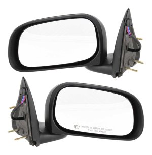 Power Mirror Pair/Set for 2005-2011 Dakota and 2006-2009 Raider, Right (Passenger) and Left (Driver), Manual Folding, Heated, Textured, 6 x 9 in - Replacement