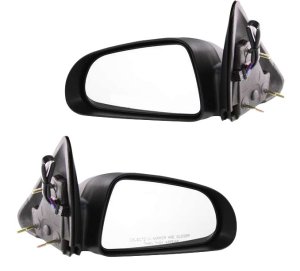 Power Mirror Pair/Set for 2005-2011 Dakota, Right (Passenger) and Left (Driver), Non-Folding, Non-Heated, Textured, 5 x 7 inches - Replacement