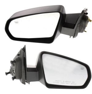Power Mirror Pair/Set for Dodge Avenger 2008-2014, Right (Passenger) and Left (Driver), Non-Folding, Heated, Paintable Replacement