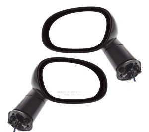 Power Mirror Pair/Set for Dodge Challenger 2008-2012, Right (Passenger) and Left (Driver), Manual Folding, Non-Heated, Paintable Replacement