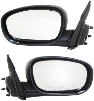 Power Heated Manual Folding Mirror Pair/Set for Dodge Charger 2006-2010 / Chrysler 300 2005-2010, Right (Passenger) and Left (Driver), Paintable Replacement