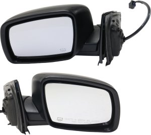 Power Heated Manual Folding Textured Mirror Pair/Set for Journey (Dodge) 2016-2020, Right (Passenger) and Left (Driver) Replacement