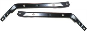 Front Bumper Bracket Pair/Set for 1997-1998 Ford F-Series, Right (Passenger) And Left (Driver), Brace Mounting, 4WD (Four-Wheel Drive), Replacement