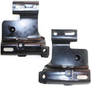 Front Bumper Bracket Pair/Set for Ford Ranger, 2001-2005, Right (Passenger) and Left (Driver) Bracket Reinforcement, Exc. STX Model, Replacement