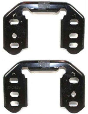 Front Bumper Bracket Pair/Set for Ford Expedition 2003-2006, Right (Passenger) and Left (Driver) Side, Replacement
