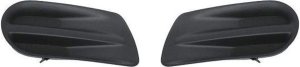 Pair/Set - Front Fog Light Cover for Ford Explorer (2002-2005), Right (Passenger) and Left (Driver) Outer, Primed (Ready to Paint), without Fog Light Hole, Replacement Set
