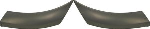 Front Bumper Molding Pair/Set for Ford Explorer 2002-2005, Right (Passenger) and Left (Driver) Front Wheel Opening, Plastic, Black Replacement