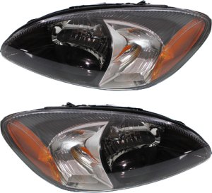 Headlight Pair/Set for 2000-2007 Ford Taurus, Right (Passenger) and Left (Driver) Lens and Housing, with Centennial Edition Replacement