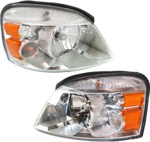 Headlight Assembly for 2004-2007 Ford Freestar/Mercury Monterey, Includes Right (Passenger) and Left (Driver) Side, Halogen, Replacement Pair/Set