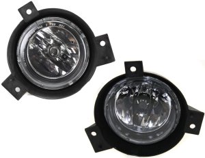 Front Fog Light Assembly Pair/Set for 2001-2003 Ford Ranger, Right (Passenger) and Left (Driver), Factory Installed, Excluding STX Model, Replacement