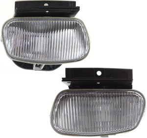 Pair/Set - Front Fog Light Assembly for Mazda B2500/B3000/B4000 1998-2000, Right (Passenger) and Left (Driver), Factory Installed, Excluding STX Model, Replacement