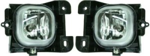 Pair/Set - Front Fog Light Assembly for Ford Ranger 2004-2005, Right (Passenger) and Left (Driver), Factory Installed, Excludes STX Model, Replacement Set