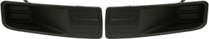 Front Fog Light Cover for Ford Fusion 2006-2009, Right (Passenger) and Left (Driver), Black, without Fog Light Hole, Replacement Pair/Set