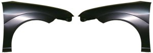 Front Fender Pair/Set for 2005-2007 Ford Focus, Primed (Ready to Paint), Right (Passenger) and Left (Driver) Side Replacement