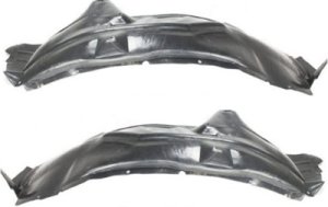 Front Fender Liner Pair/Set for Ford Excursion (2000-2005), F-Series Super Duty Pickup (1999-2007), Right (Passenger) and Left (Driver) Sides Replacement