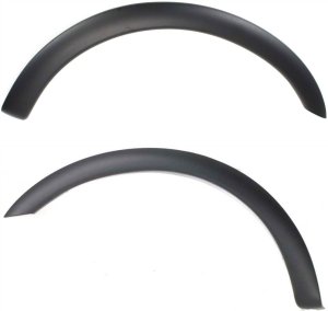 Front Wheel Opening Molding Pair/Set for 1997-2004 Ford F-Series, Black, Right (Passenger) and Left (Driver) Replacement F-150, F-250, F-350, F-450, F-550