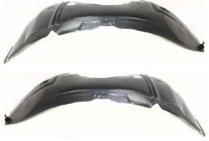 Front Fender Liner Pair/Set for 2000-2007 Ford Focus, Right (Passenger) and Left (Driver) Sides Replacement
