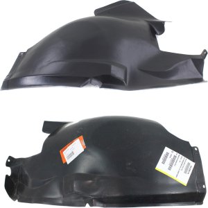 Front Fender Liner Pair/Set for Ford Taurus/Mercury Sable 2000-2007, Right (Passenger) and Left (Driver), Front Section, SOHC Engine, Replacement
