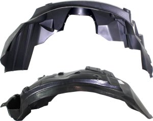 Front Fender Liner Pair/Set for 2003-2011 Ford Crown Victoria, Right (Passenger) and Left (Driver) Sides Replacement