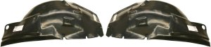 Front Fender Liner Pair/Set for Ford Mustang 2005-2009, Right (Passenger) and Left (Driver) Front Section, GT Model Replacement