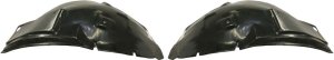 Front Fender Liner Pair/Set for Ford Mustang 2005-2009, Front Section, Right (Passenger) and Left (Driver), Replacement