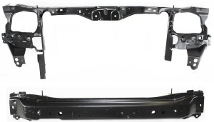 Radiator Support for Ford Escape 2001-2007/Mariner 2005-2007, Set of 2, Upper and Lower, Black, Steel Replacement
